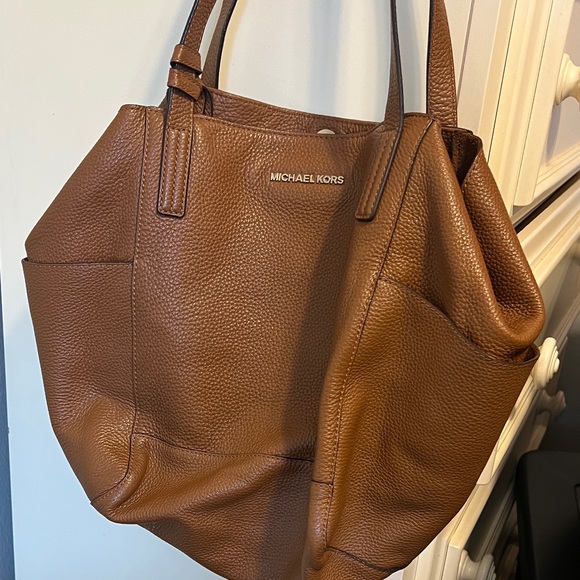Michael Kors Tan Leather Tote - Picture 2 of 2